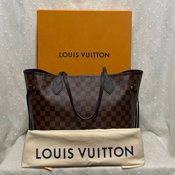 Louis Vuitton Handbags - *SOLD*Louis Vuitton Damier Ebene Neverfull MM Tote